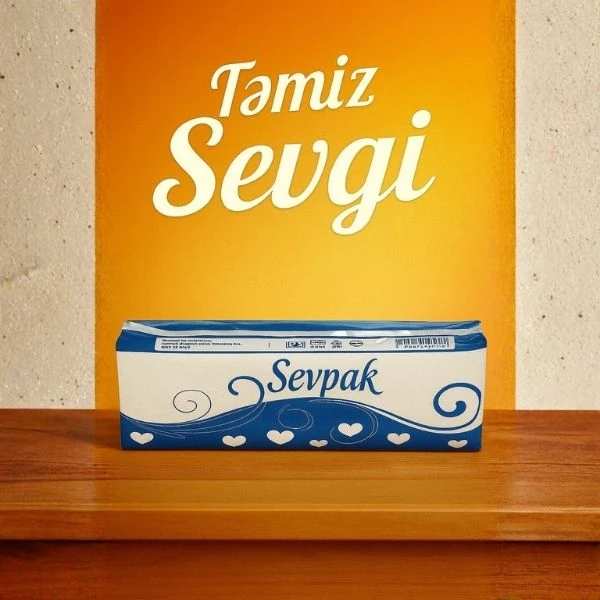 Sevpak Kağız Salfet (150 Ədədli / 3-lü)